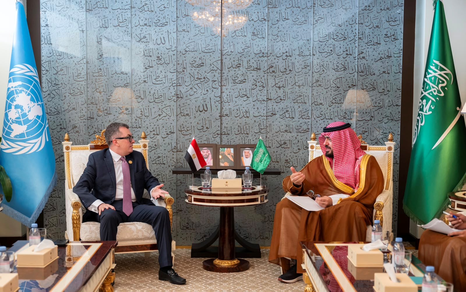 معالي وزير الاقتصاد والتخطيط يجتمع مع معالي وزير التخطيط والتنمية الاقتصادية في جمهورية مصر