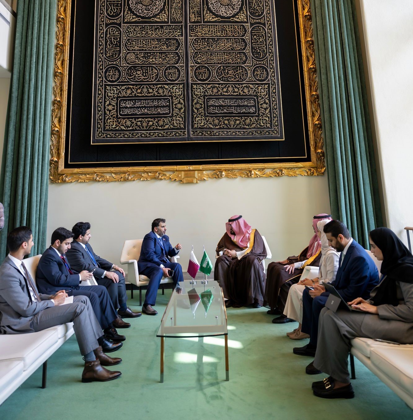 HE Minister of Economy and Planning meets with senior officials participating in the 2024 High-Level Political Forum